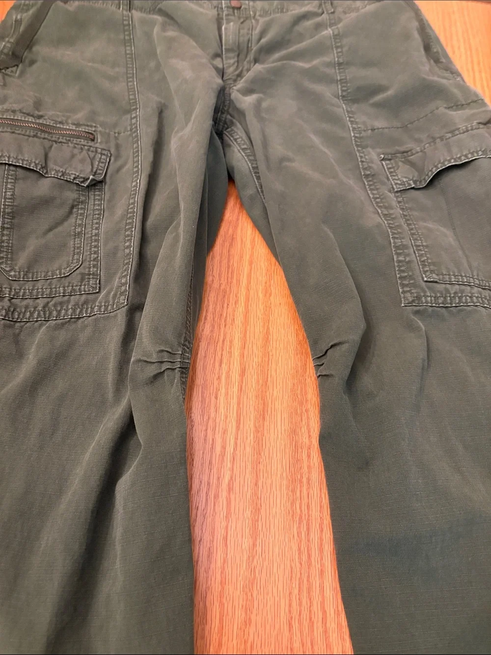 Eddie Bauer Ripstip Women’s Olive Green Boot Cut Cargo Pants